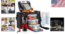Load image into Gallery viewer, Premium Insulated Lunch Box Set with 3 BPA-Free Containers – Ideal for On-the-Go