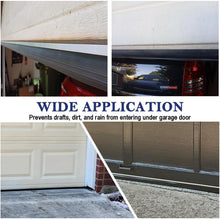 Load image into Gallery viewer, Universal 10ft Garage Door Weather Stripping Kit with EPDM Rubber &amp; Brush Seal