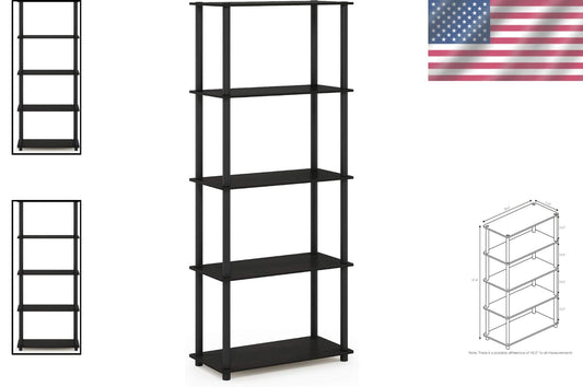 Space-Saving 5-Tier Storage Shelf with Easy Assembly - Ideal for Any Room