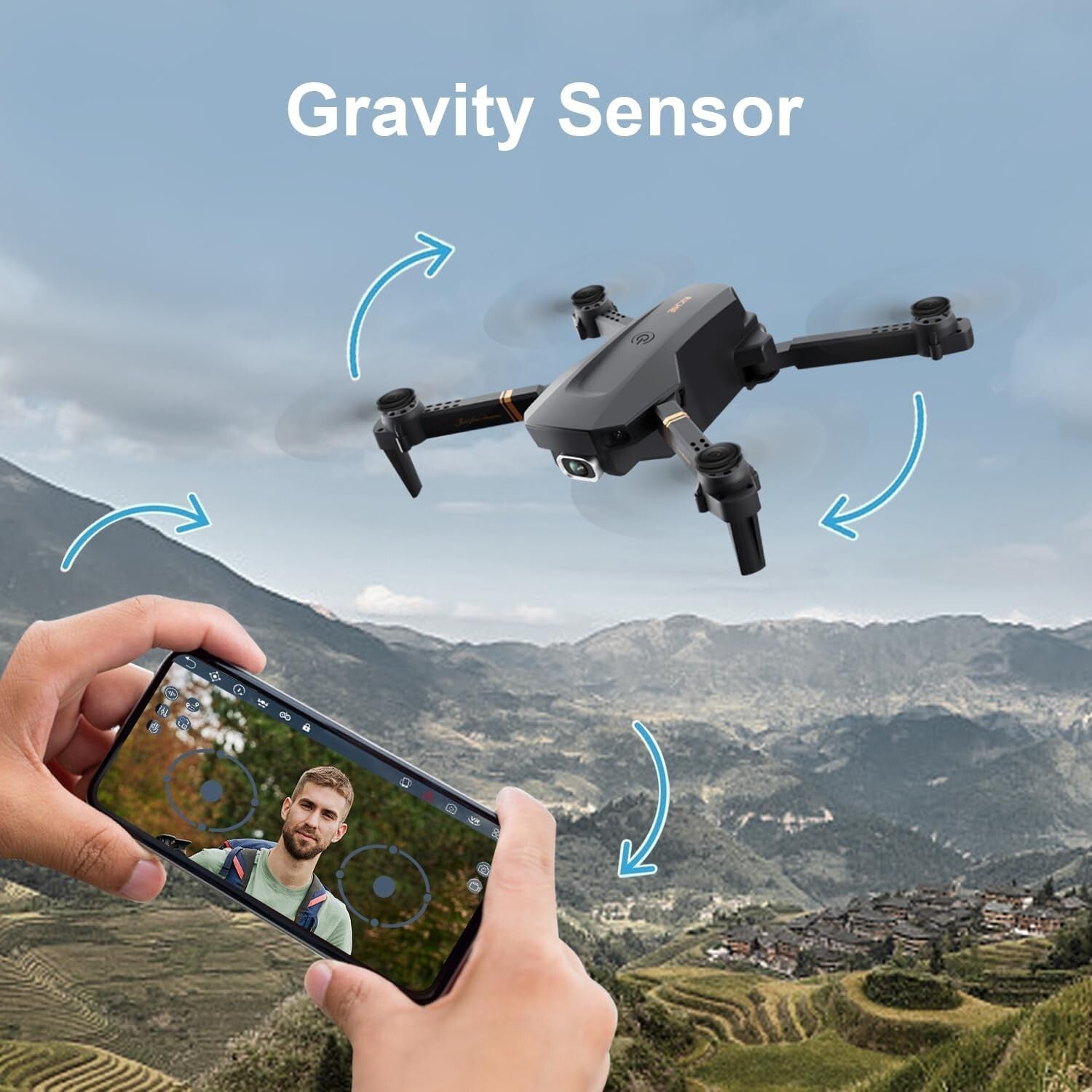 1080P HD FPV Quadcopter Drone - Compact, Foldable & Perfect for All Skill Levels