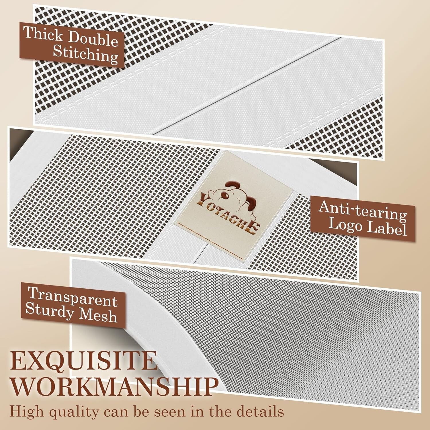 Elegant White Magnetic Screen Door with Hook&Loop - Easy Install, Fits 72" x 82"