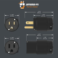 Load image into Gallery viewer, Rugged Nylon 15 Amp NEMA 5-15P Plug Replacement, 10-Pack for Durability