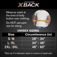 Load image into Gallery viewer, Lightweight Adjustable X-Back Brace for Comfortable Lower Back Support (L/XL)
