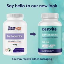 Load image into Gallery viewer, Bioavailable 150mg Benfotiamine Capsules - Vegan &amp; NSF GMP Certified Formula