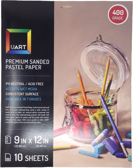 Versatile Sanded Pastel Art Paper, 9x12 - Multiple Grids, Perfect for All Media