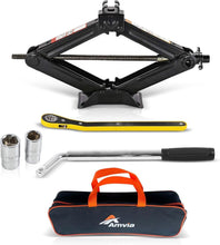 Load image into Gallery viewer, Compact 3 Ton Tire Jack Kit for Cars &amp; SUVs - Includes Adjustable Lug Wrench