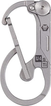 Load image into Gallery viewer, Robust Titanium Keychain Carabiner Clip - Ideal for Outdoor and Everyday Use