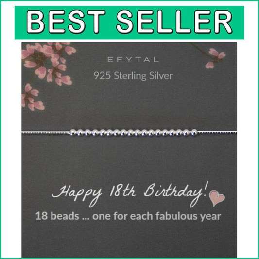 Adjustable Sterling Silver Charm Bracelet - Meaningful Gift for 18th Birthdays