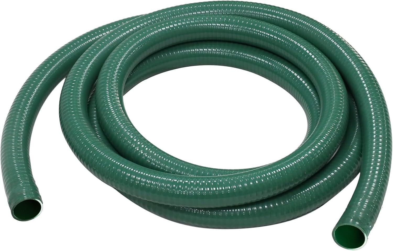 20 ft Heavy Duty PVC Hose - 2" Diameter for Water, Fuel, and Liquid Transfer