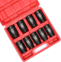 Load image into Gallery viewer, Professional 1/2-Inch Drive Deep Impact Socket Set - 9pcs, 29mm to 38mm Size