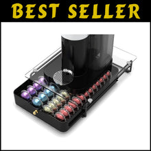 Load image into Gallery viewer, Stylish Nespresso Pod Storage with Quiet Moving Rail - Holds 52 Small Capsules