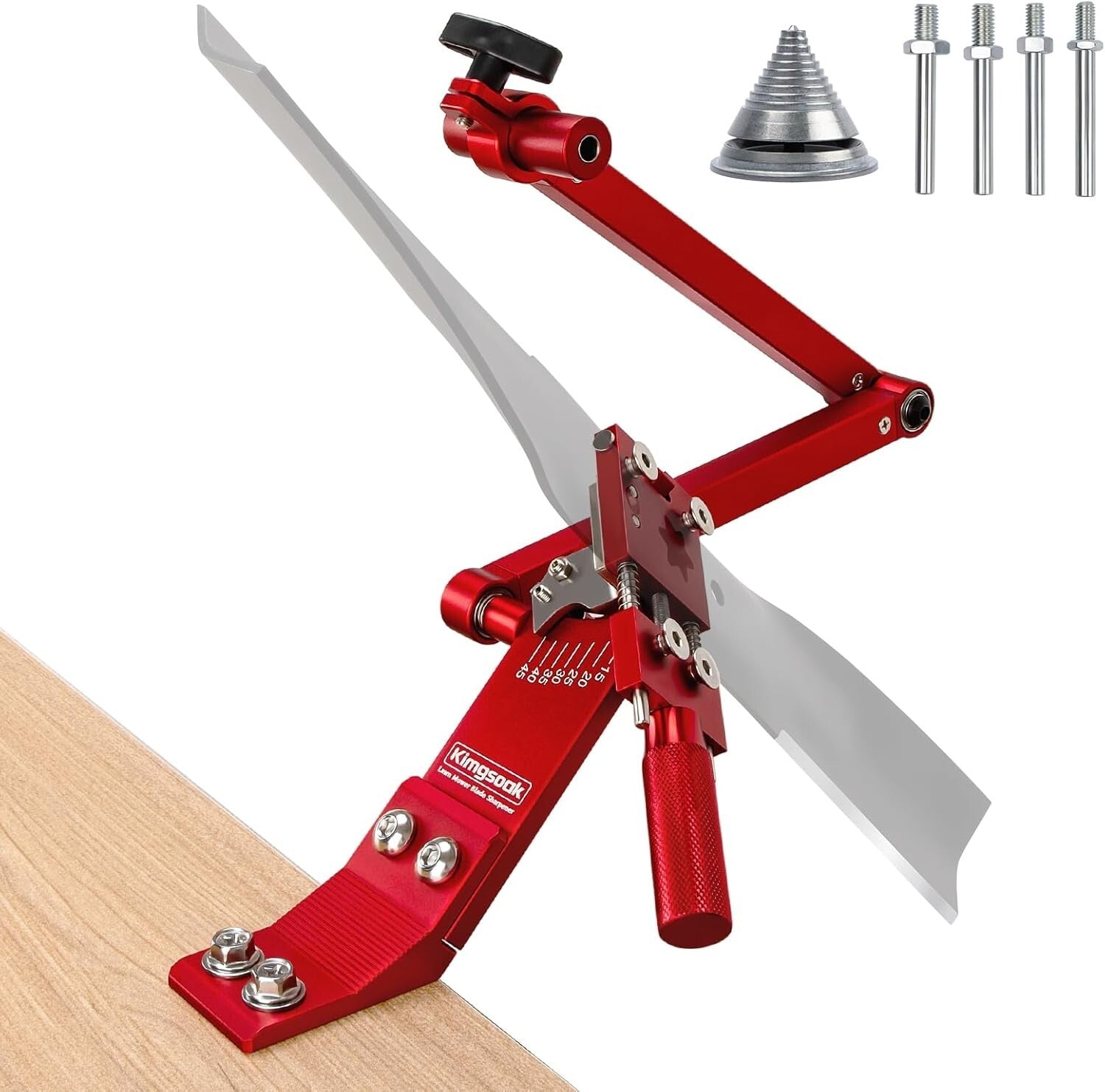 Premium Lawn Mower Blade Sharpener Kit with Balancer for a Perfect Cut