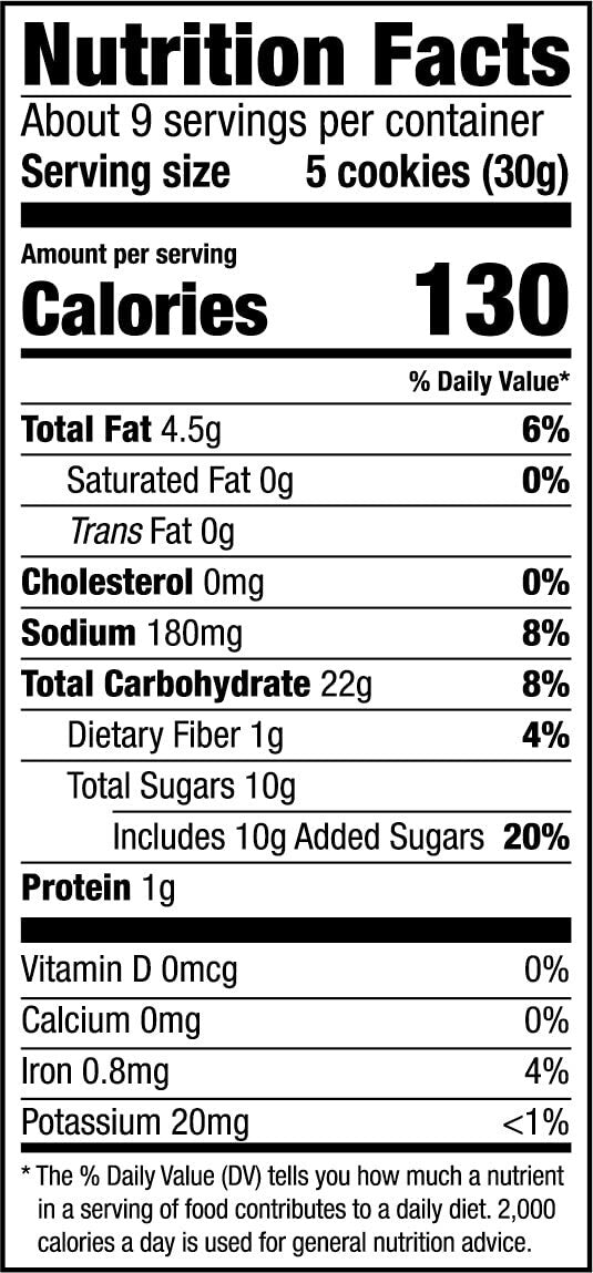 Authentic Lemon Flavor Crunch Cookies - Healthy Non-GMO Pack of 8