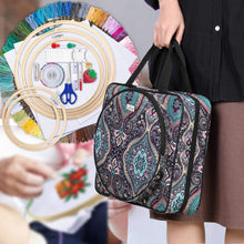 Load image into Gallery viewer, Complete Craft Carry Case with 100 Threads and Embroidery Essentials Included