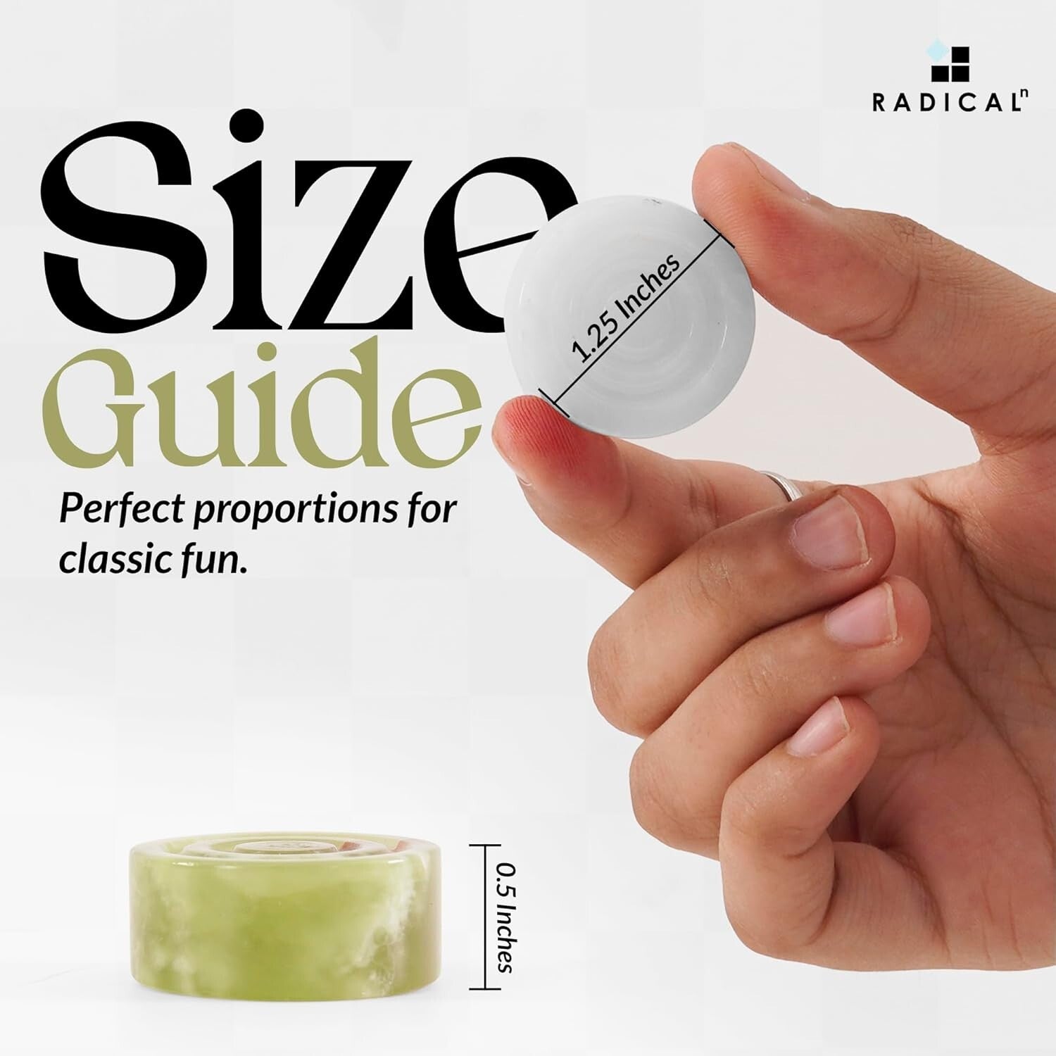 Elegant Onyx Marble Checkers Pieces - 1.25'' Handmade Luxury Game Accessories