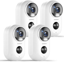 Load image into Gallery viewer, Enhanced 2K Wireless Home Security Cameras - 4 Pack, Easy Install, Night Vision