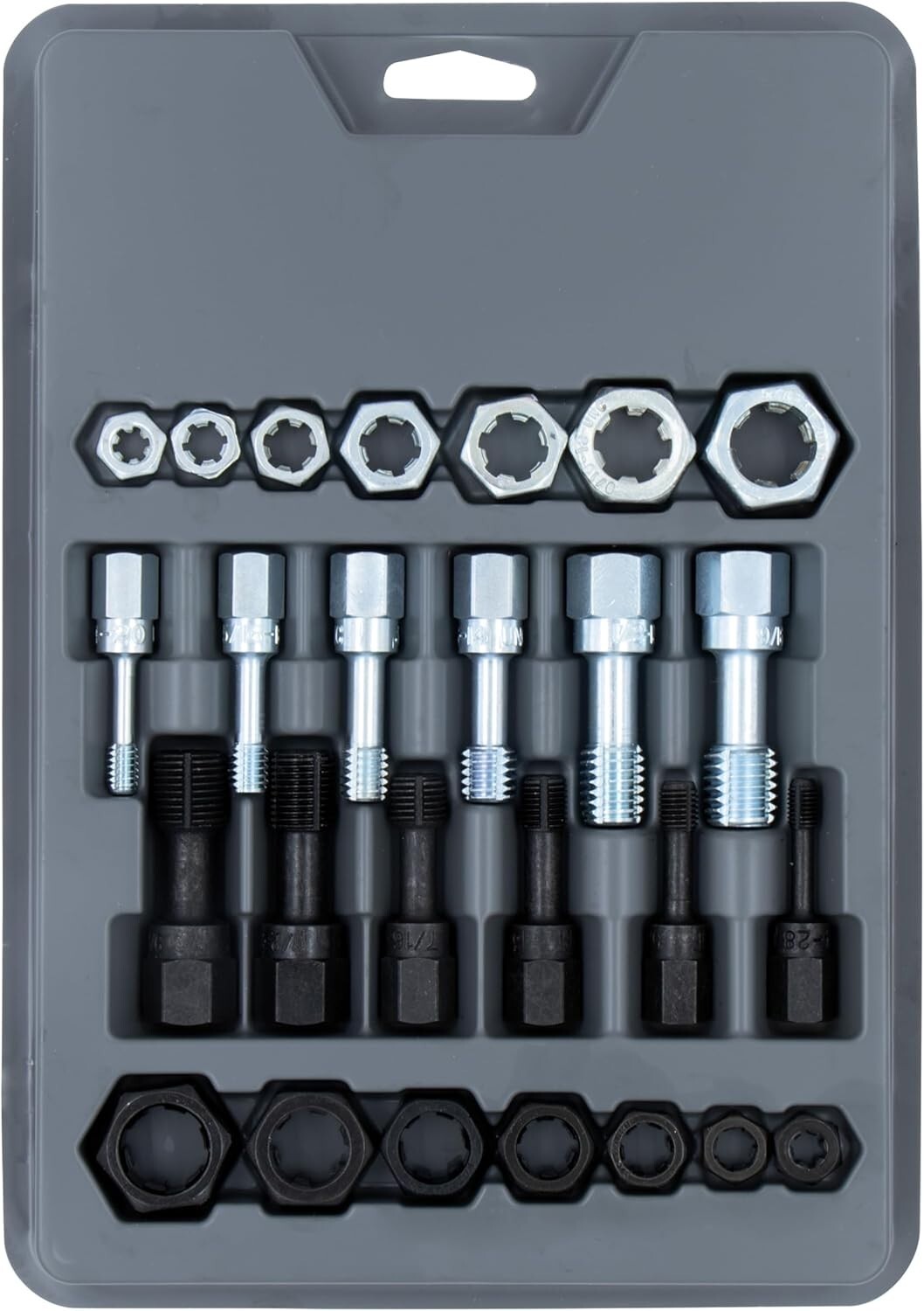 Efficient 26-Piece Thread Restorer Set for Taps and Dies - Lightweight Design