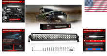 Load image into Gallery viewer, 20 Inch Dual Row LED Light Bar, IP68 Waterproof with Stainless Mounting Brackets