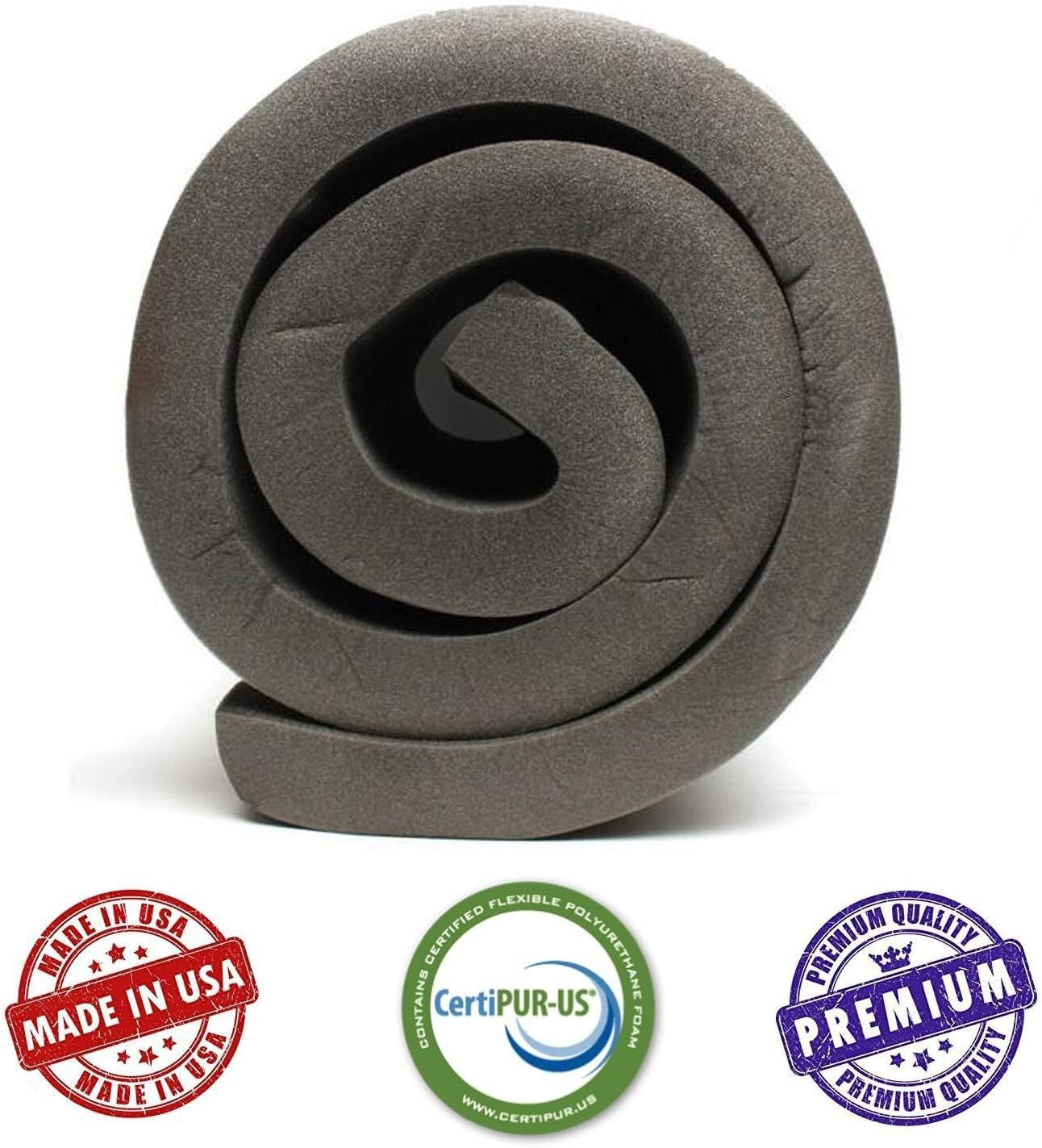 Easy-Cut CertiPUR Certified Foam Cushion - 72'' L for Custom Upholstery Projects