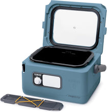 Load image into Gallery viewer, Spill-Proof 8-Quart Blue Slow Cooker with Detachable Utensil Holder for Travel