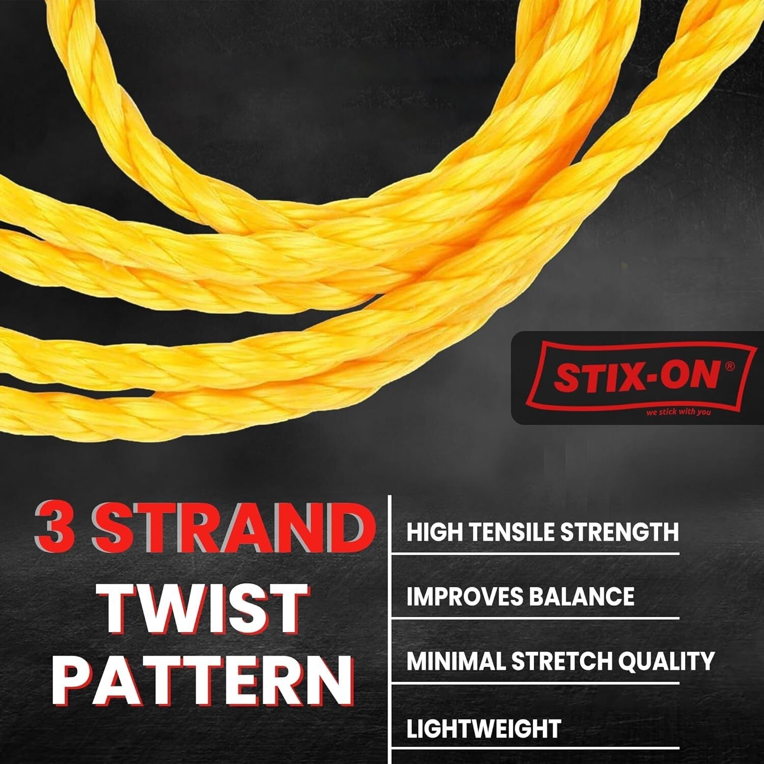 1/2 Inch Twisted Nautical Rope - 3780 Lbs Strength, Oil Resistant & Versatile