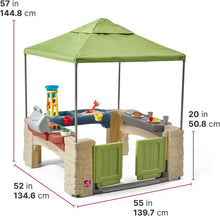 Load image into Gallery viewer, Interactive Backyard Playhouse with Realistic Features &amp; Canopy Cover – 60" Tall
