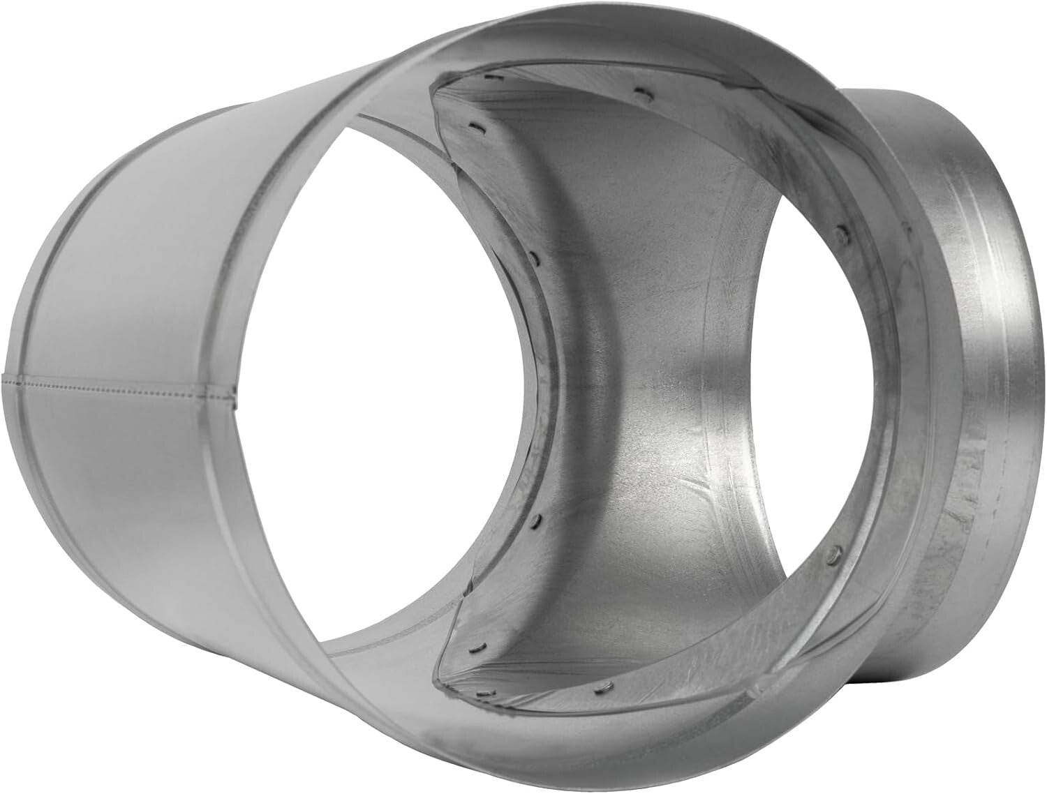 Durable 8-Inch T-Shape Ducting Splitter - Customizable 3-Way Ventilation Fitting