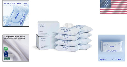 Eco-Friendly Baby Wipes for Newborns – 99% Purified Water, Dermatologist Tested