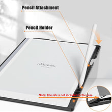 Load image into Gallery viewer, Remarkable 2 Tablet Cover - Stylish Black Leather Case with Built-in Pen Holder