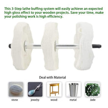 Load image into Gallery viewer, Ultimate 16" Lathe Buffing System - 8" Wheels &amp; Polishing Compounds Included