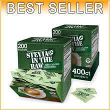 Load image into Gallery viewer, Vegan &amp; Gluten-Free Stevia Sweetener - 200 Zero-Calorie Packets for Drinks