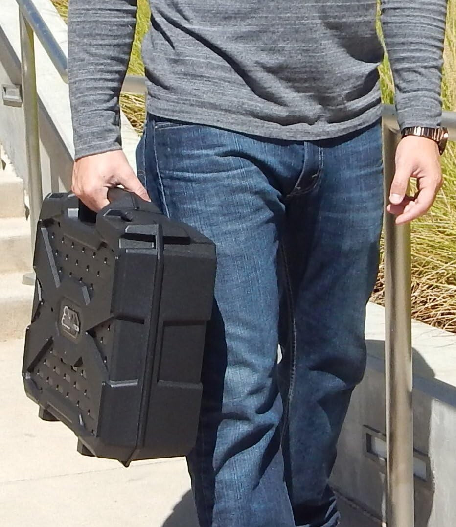 Lightweight 17" Hard Shell Audio Mixer Case with Customizable Foam Interior