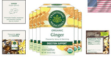 Load image into Gallery viewer, Organic Ginger Tea for Healthy Digestion - 96 Bags in 6 Eco-Friendly Packs