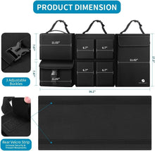 Load image into Gallery viewer, Compact Hanging Trunk Organizer with Zippers for SUVs &amp; Minivans - Easy Clean