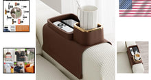 Load image into Gallery viewer, Premium Silicone Couch Cup Holder - Sturdy &amp; Stylish Drink Holder Brown