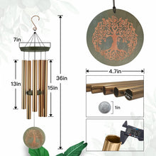 Load image into Gallery viewer, Classic 36" Tree of Life Wind Chimes - Outdoor Gift Box for Special Occasions