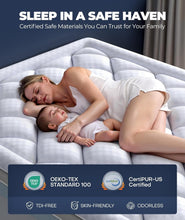 Load image into Gallery viewer, 5" Mega Support Twin Mattress Topper with Bamboo Cooling Layer for Comfort