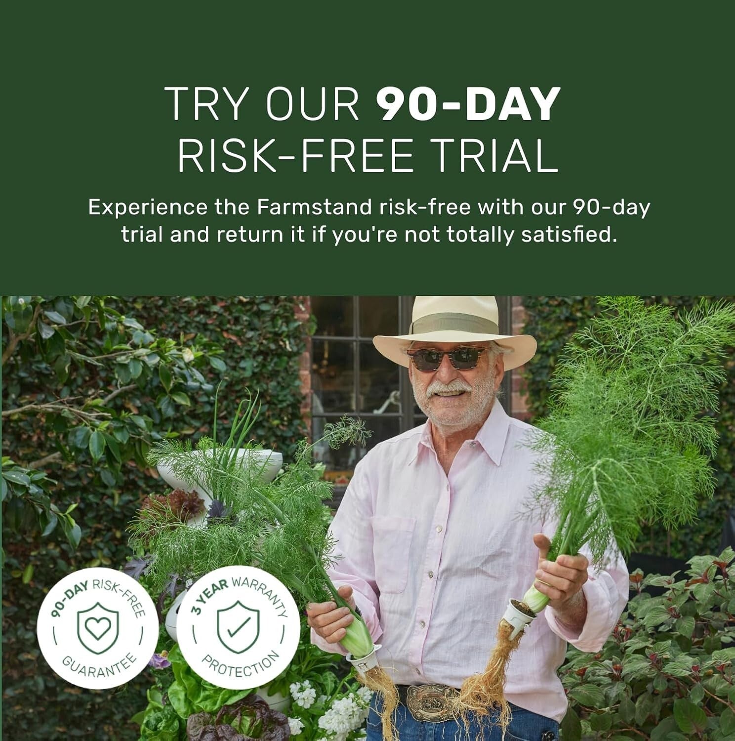 Medium Hydroponic Vertical Planter with 24 Pre-Sprouted Plants - Easy Gardening