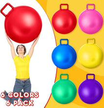 Load image into Gallery viewer, 6-Piece Inflatable Hopper Ball Set - 32 Inch Bouncing Balls with Handles