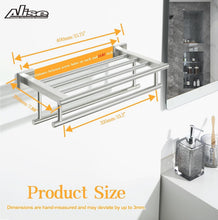 Load image into Gallery viewer, Large Double Towel Bar Holder in Brushed Nickel - Durable Stainless Steel Design