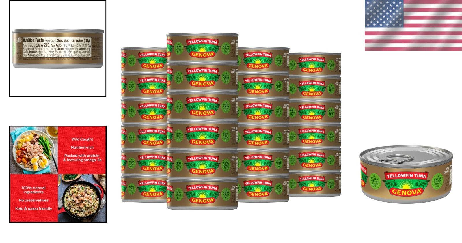 Gourmet Yellowfin Tuna in Olive Oil with Sea Salt - Perfect for Healthy Meals