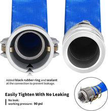 Load image into Gallery viewer, Reinforced 50ft PVC Backwash Hose with Quick Connect Aluminum Fittings