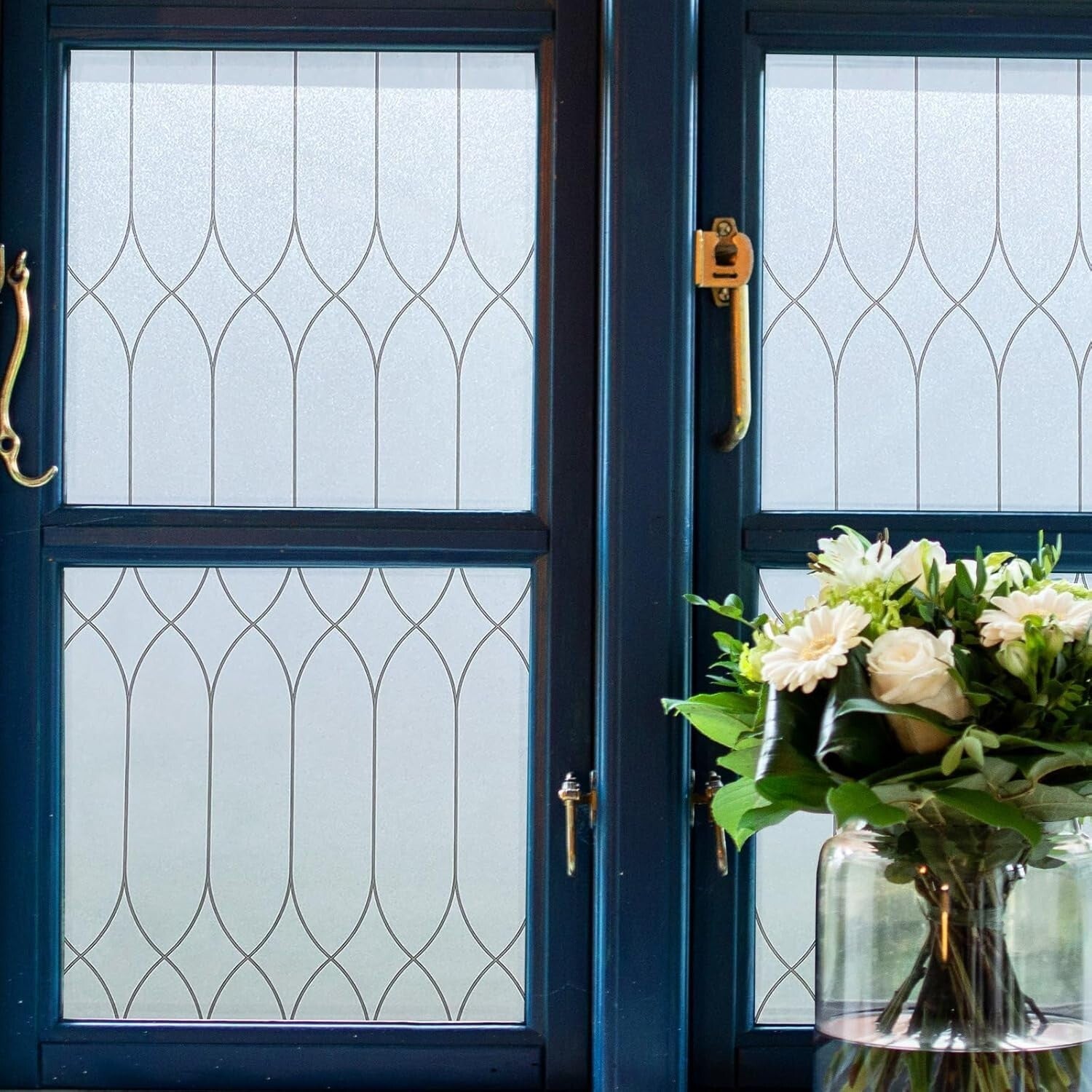 Dynamic Static Cling Window Film with Moroccan Design - Easy Install Solution