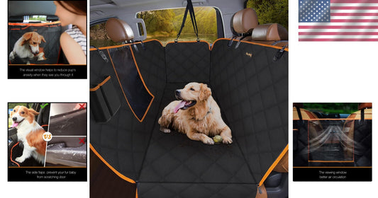 Universal Fit Waterproof Dog Truck Seat Cover - Quick Installation & Easy Clean