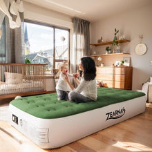 Load image into Gallery viewer, Portable Blow Up Mattress with Slip-Resistant Base - Ideal for Camping &amp; Guests