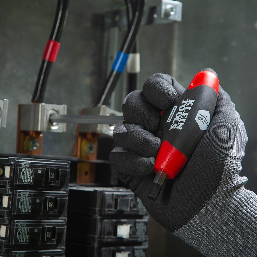 Durable T-Handle Allen Wrench Set with Organized Metal Stand - 10 Sizes Included