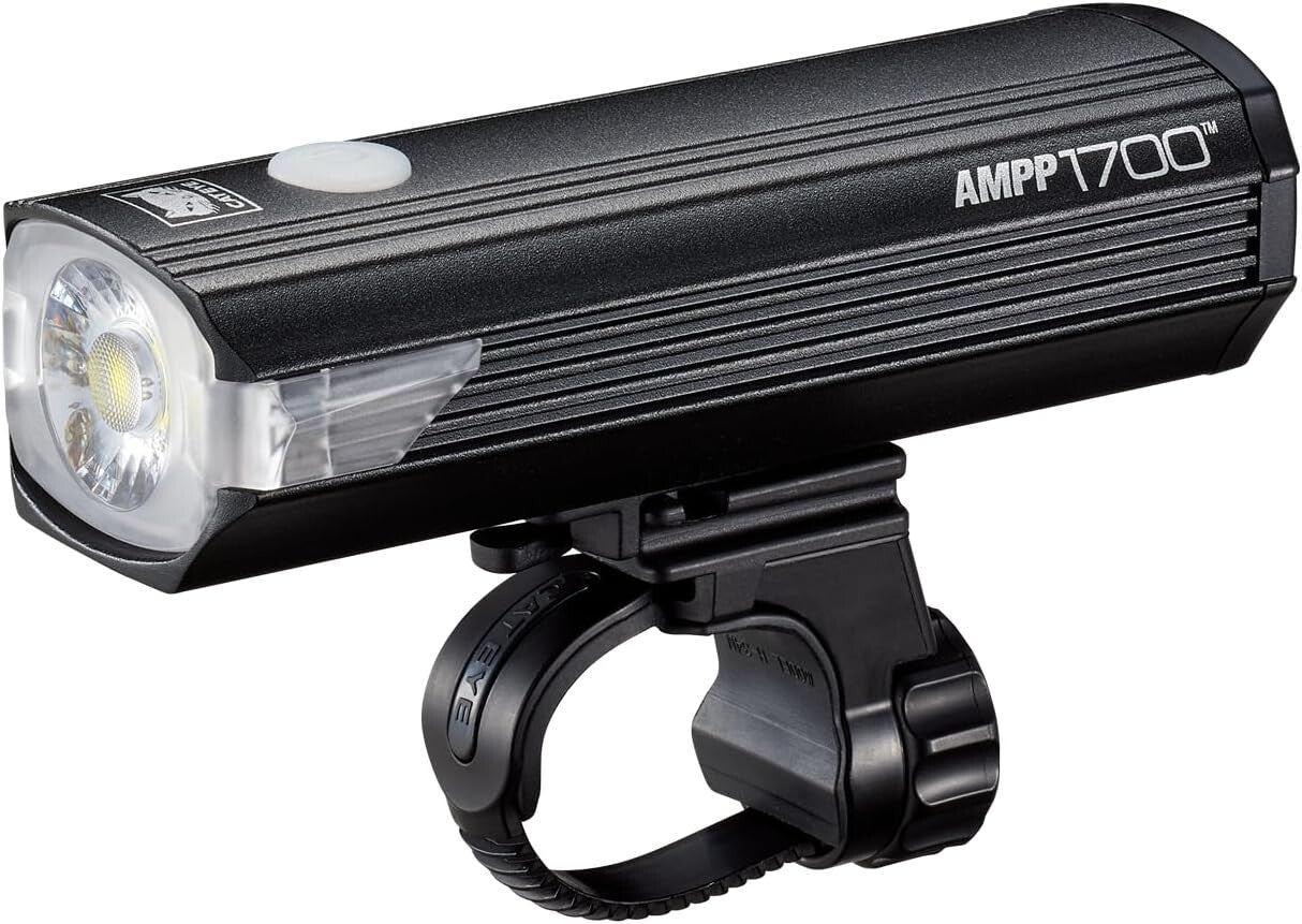 AMPP 1700 Lumen USB Rechargeable Bike Light - Waterproof Headlight for Cyclists