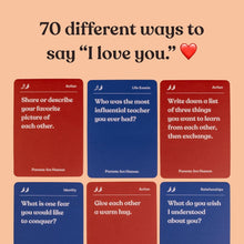 Load image into Gallery viewer, Durable Multi-Language Relationship Building Cards for Families &amp; Teens