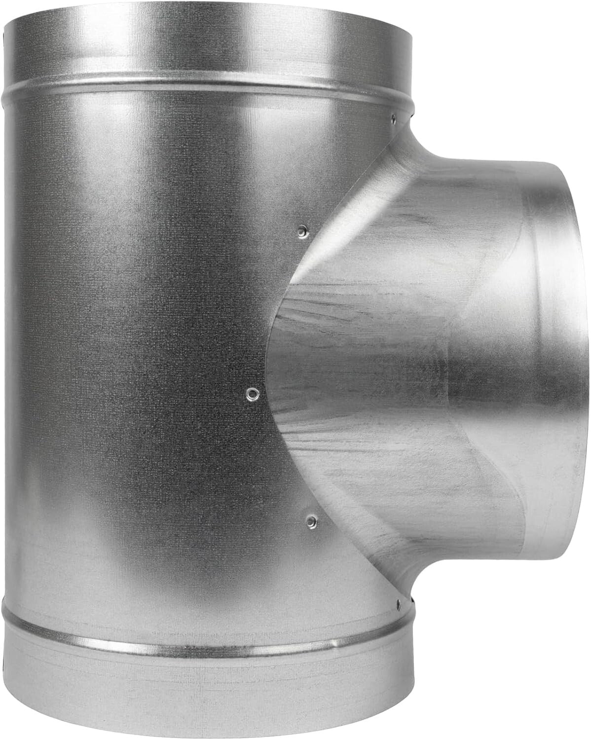 Durable 8-Inch T-Shape Ducting Splitter - Customizable 3-Way Ventilation Fitting