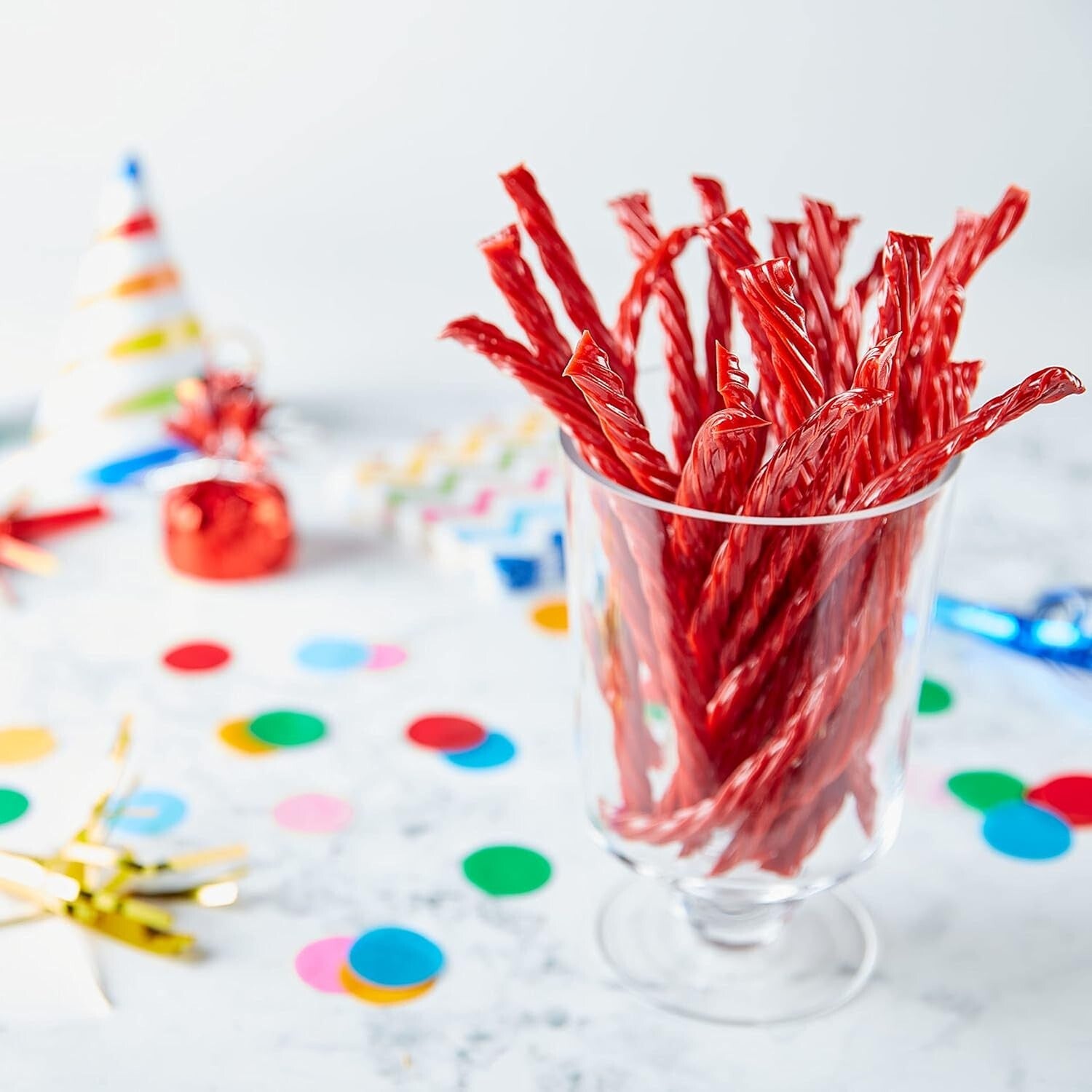 Kosher Zero Sugar Twists - 12 Bags of Strawberry Licorice Style Candy, 5oz Each